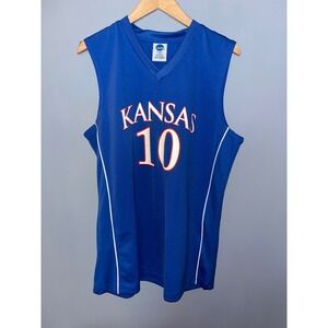 NCAA‎ Kansas Jayhawks #10 Blue Basketball Jersey Large